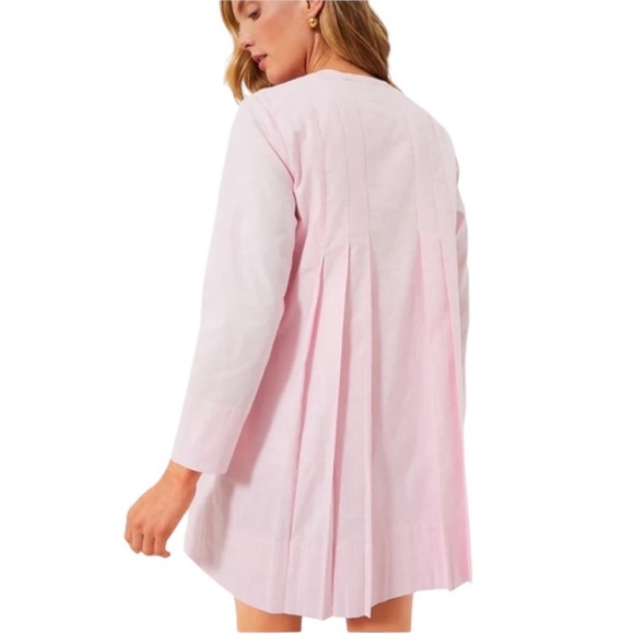 NWT Tuckernuck Luella Lightweight Oxford Dress in Pink - Picture 3 of 13